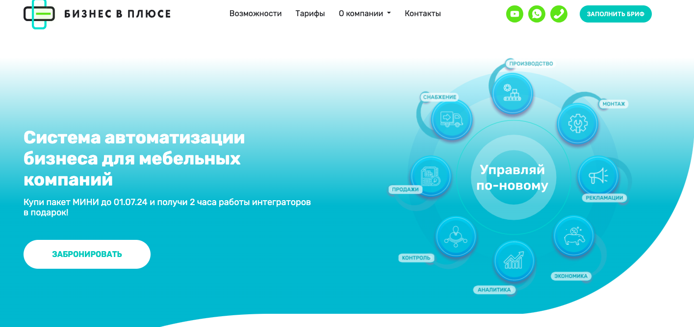 бизнес в плюсе